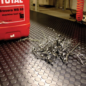 Rubber matting with dot detailing
